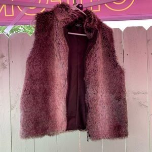 Stylish faux fur vest. Soft. Great fit.